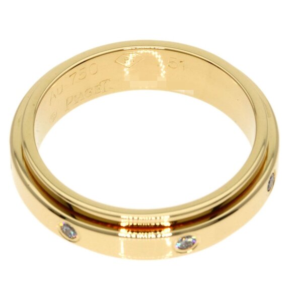 PIAGET 18k Rose Gold Diamond Ring #51 - Picture 4 of 6